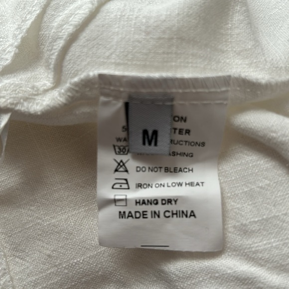 White Front tie Camisole Crop Top - Picture 9 of 11